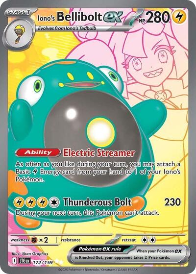 Iono's Bellibolt ex - 172/159 (Ultra Rare) [JTG-172-UR]