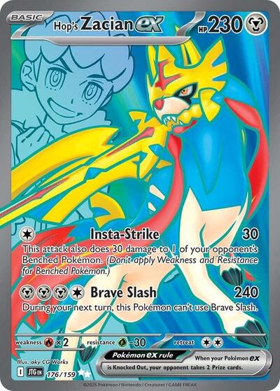 Hop's Zacian ex - 176/159 (Ultra Rare) [JTG-176-UR]