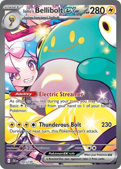 Iono's Bellibolt ex - 183/159 (Special Illustration Rare) [JTG-183-SIR]