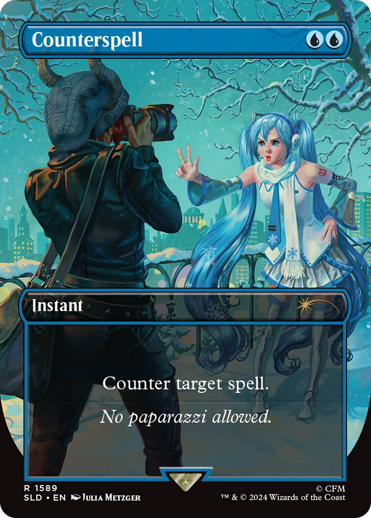 Counterspell - Borderless - Full Art [SLD-1589]