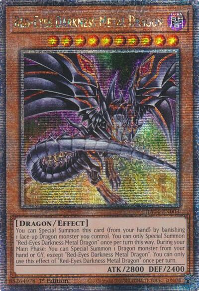 Red-Eyes Darkness Metal Dragon (Quarter Century Secret Rare) (Alternate Art) [RA04-EN003-QCSR-ALT]