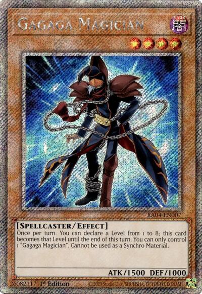 Gagaga Magician (Platinum Secret Rare) [RA04-EN007-PlSR]