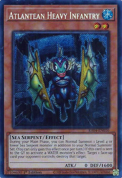 Atlantean Heavy Infantry (Secret Rare) [RA04-EN010-SeR]