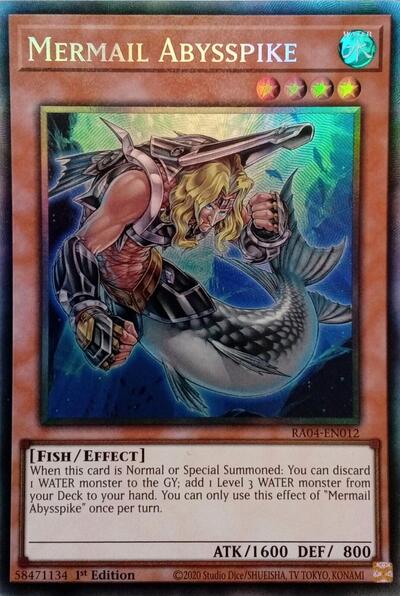 Mermail Abysspike (Collector's Rare) [RA04-EN012-CR]