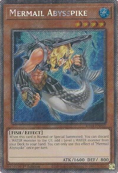 Mermail Abysspike (Platinum Secret Rare) [RA04-EN012-PlSR]