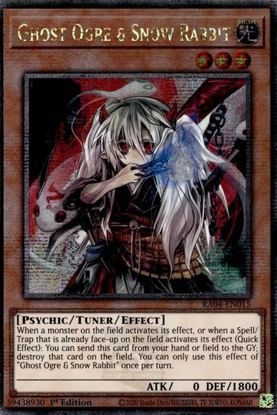 Ghost Ogre & Snow Rabbit (Quarter Century Secret Rare) [RA04-EN015-QCSR]