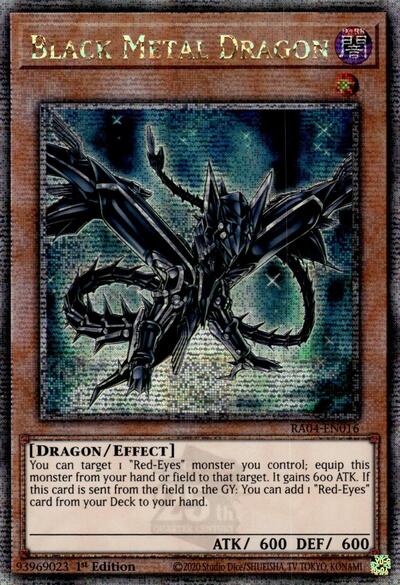 Black Metal Dragon (Quarter Century Secret Rare) [RA04-EN016-QCSR]