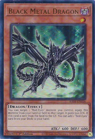 Black Metal Dragon (Ultra Rare) [RA04-EN016-UR]