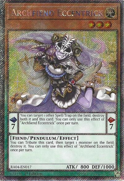 Archfiend Eccentrick (Platinum Secret Rare) [RA04-EN017-PlSR]