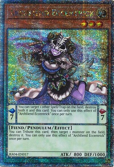Archfiend Eccentrick (Quarter Century Secret Rare) [RA04-EN017-QCSR]