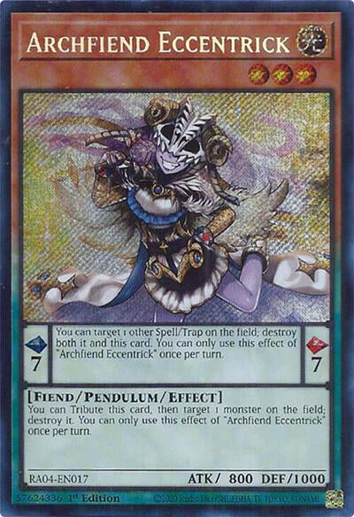 Archfiend Eccentrick (Secret Rare) [RA04-EN017-SeR]