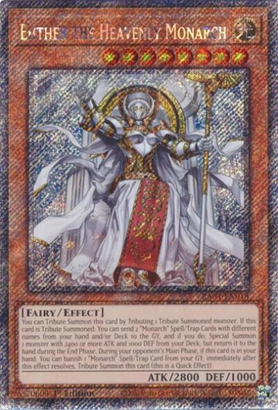 Ehther the Heavenly Monarch (Platinum Secret Rare) [RA04-EN018-PlSR]