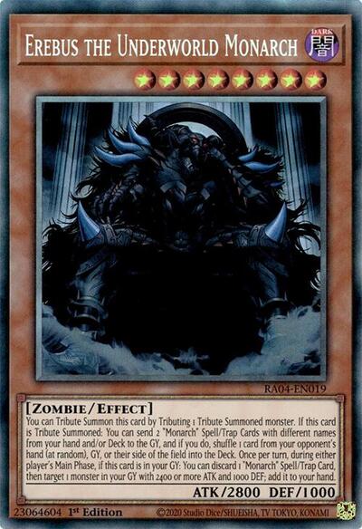 Erebus the Underworld Monarch (Collector's Rare) [RA04-EN019-CR]