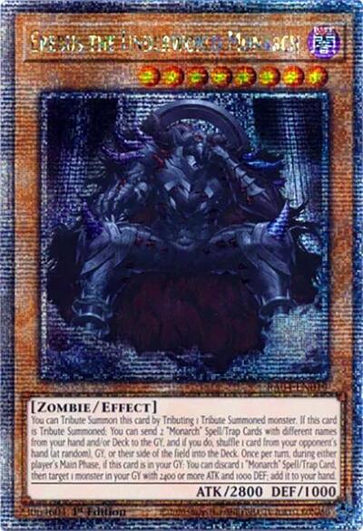 Erebus the Underworld Monarch (Quarter Century Secret Rare) [RA04-EN019-QCSR]