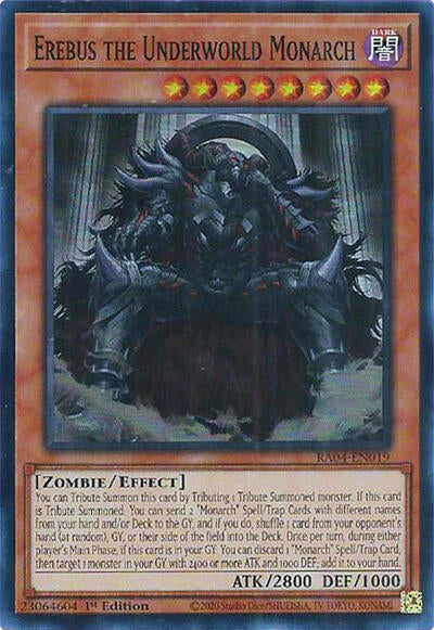 Erebus the Underworld Monarch (Super Rare) [RA04-EN019-SuR]