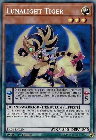 Lunalight Tiger (Collector's Rare) [RA04-EN020-CR]