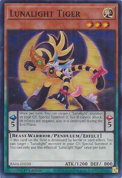 Lunalight Tiger (Super Rare) [RA04-EN020-SuR]