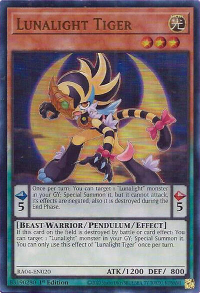 Lunalight Tiger (Ultra Rare) [RA04-EN020-UR]
