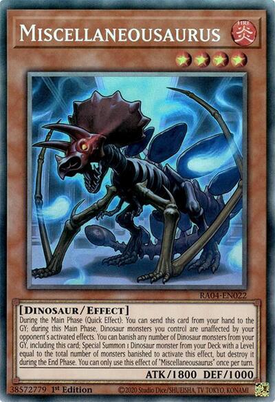Miscellaneousaurus (Collector's Rare) [RA04-EN022-CR]