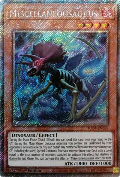 Miscellaneousaurus (Platinum Secret Rare) [RA04-EN022-PlSR]