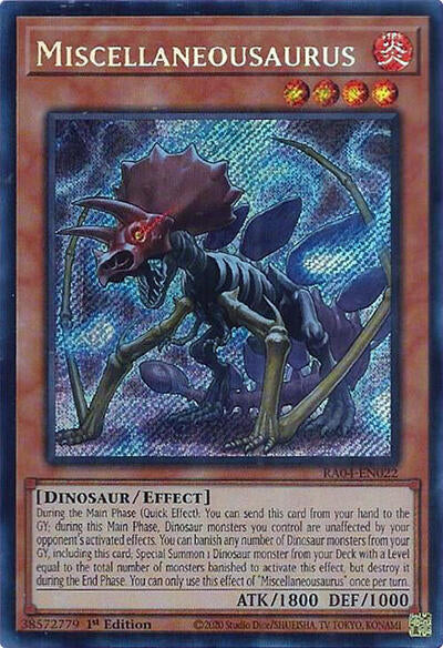 Miscellaneousaurus (Secret Rare) [RA04-EN022-SeR]
