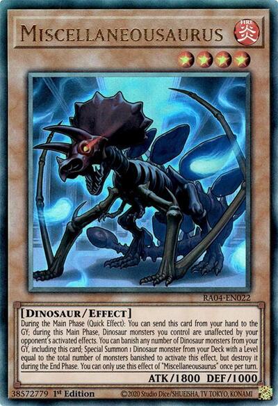 Miscellaneousaurus (Ultimate Rare) [RA04-EN022-UmR]