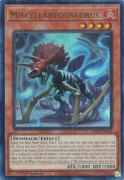 Miscellaneousaurus (Ultra Rare) [RA04-EN022-UR]