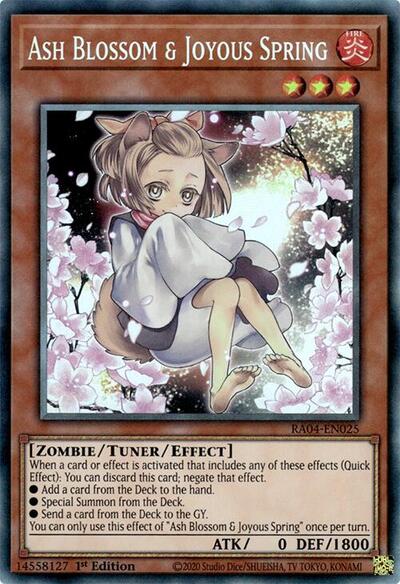 Ash Blossom & Joyous Spring (Collector's Rare) (Alternate Art) [RA04-EN025-CR-ALT]