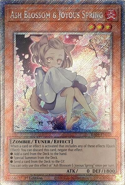 Ash Blossom & Joyous Spring (Platinum Secret Rare) (Alternate Art) [RA04-EN025-PlSR-ALT]
