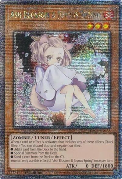 Ash Blossom & Joyous Spring (Quarter Century Secret Rare) (Alternate Art) [RA04-EN025-QCSR-ALT]