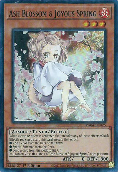 Ash Blossom & Joyous Spring (Super Rare) (Alternate Art) [RA04-EN025-SuR-ALT]