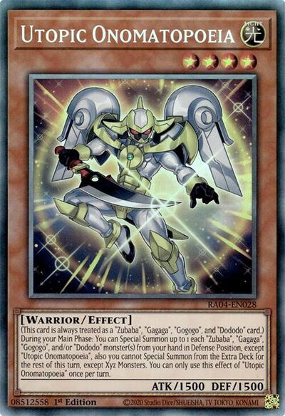 Utopic Onomatopoeia (Collector's Rare) [RA04-EN028-CR]