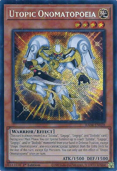 Utopic Onomatopoeia (Secret Rare) [RA04-EN028-SeR]