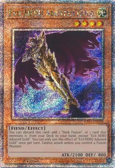 Evil HERO Adusted Gold (Quarter Century Secret Rare) [RA04-EN029-QCSR]