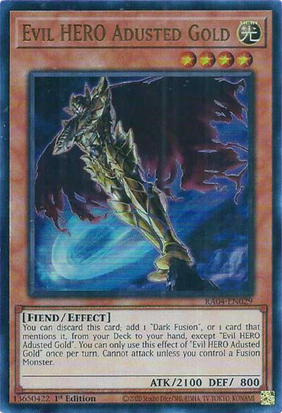 Evil HERO Adusted Gold (Ultra Rare) [RA04-EN029-UR]