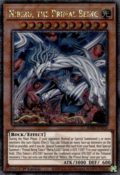 Nibiru, the Primal Being (Quarter Century Secret Rare) [RA04-EN030-QCSR]