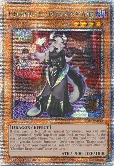 Chamber Dragonmaid (Quarter Century Secret Rare) [RA04-EN032-QCSR]