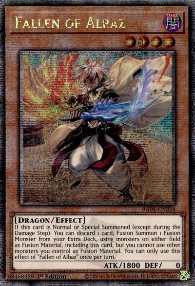 Fallen of Albaz (Quarter Century Secret Rare) [RA04-EN034-QCSR]