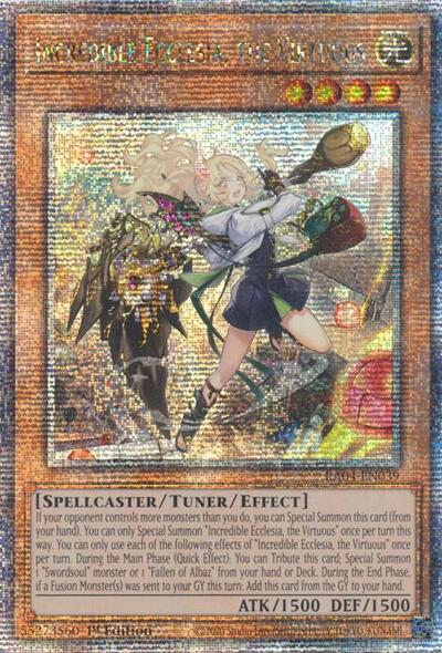 Incredible Ecclesia, the Virtuous (Quarter Century Secret Rare) [RA04-EN039-QCSR]