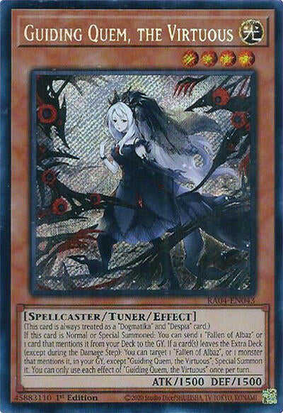 Guiding Quem, the Virtuous (Secret Rare) [RA04-EN043-SeR]
