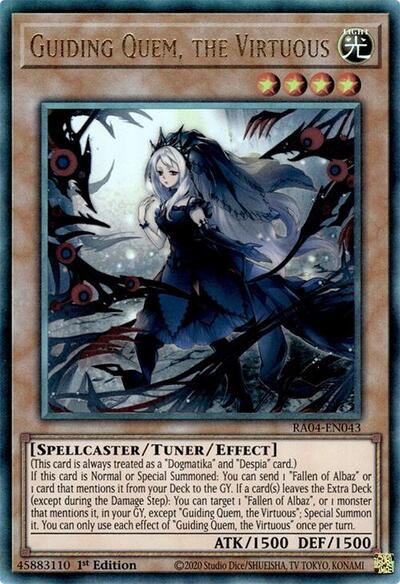 Guiding Quem, the Virtuous (Ultimate Rare) [RA04-EN043-UmR]