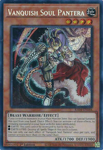 Vanquish Soul Pantera (Secret Rare) [RA04-EN044-SeR]