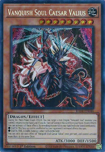Vanquish Soul Caesar Valius (Secret Rare) [RA04-EN046-SeR]