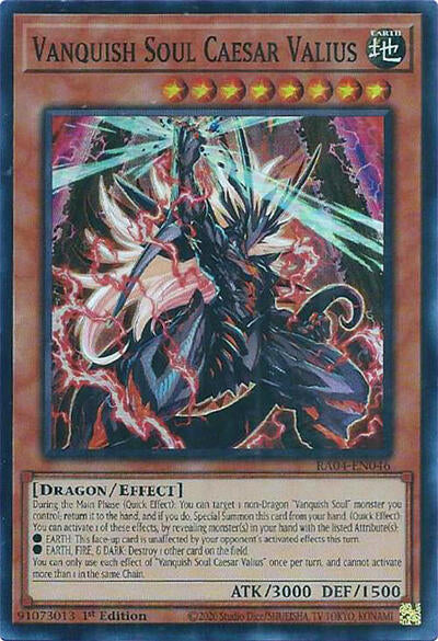 Vanquish Soul Caesar Valius (Super Rare) [RA04-EN046-SuR]