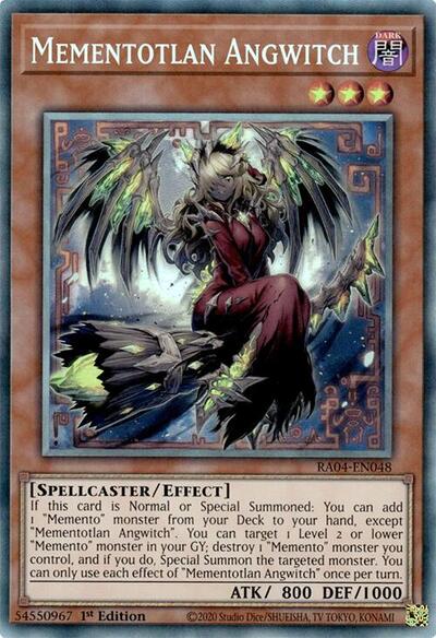 Mementotlan Angwitch (Collector's Rare) [RA04-EN048-CR]