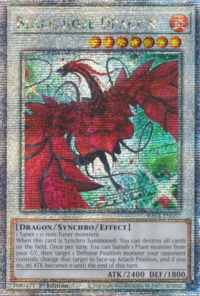 Black Rose Dragon (Quarter Century Secret Rare) (Alternate Art) [RA04-EN057-QCSR-ALT]