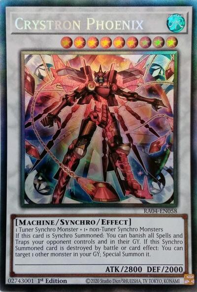 Crystron Phoenix (Collector's Rare) [RA04-EN058-CR]