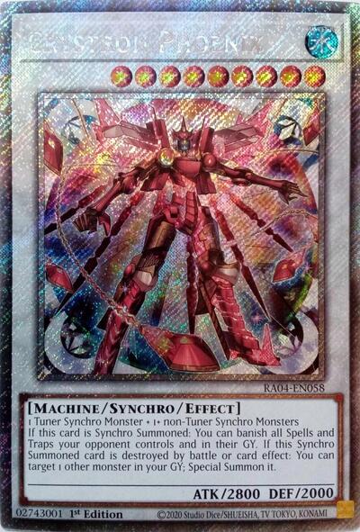 Crystron Phoenix (Platinum Secret Rare) [RA04-EN058-PlSR]