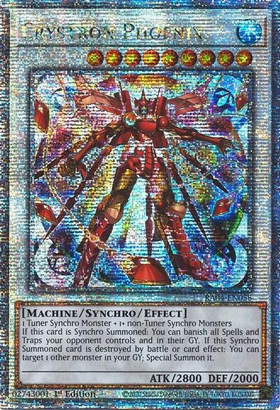 Crystron Phoenix (Quarter Century Secret Rare) [RA04-EN058-QCSR]