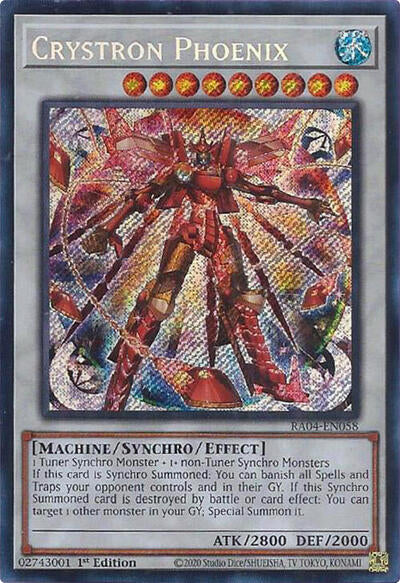 Crystron Phoenix (Secret Rare) [RA04-EN058-SeR]